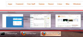Firefox 6 tab previews in Windows 7