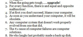 Murphy's Laws Of Computing