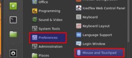 Mouse and touchpad preferences in Linux Mint / Ubuntu