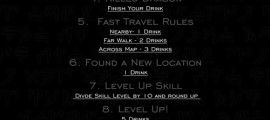 Skyrim Drinking Rules