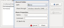 Shared folders list in Linux Mint/Ubuntu