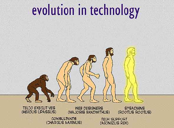 how techies evolved : funny