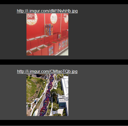 single tabbed view of images through img2tab