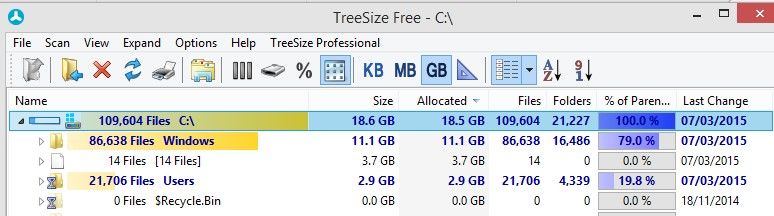 file count format display in treesize free