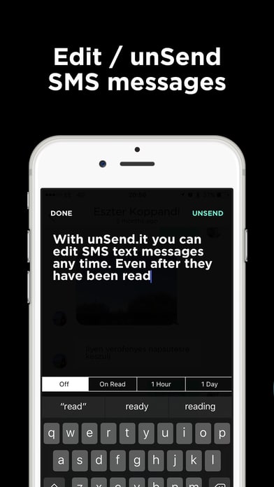 edit and unsend text messages using unsend.it iphone app