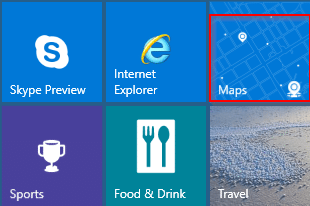 Windows 10 Maps app