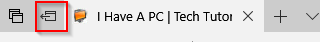 set tab aside in microsoft edge windows 10 creators update