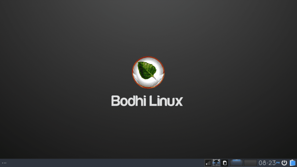 moksha desktop in bodhi linux