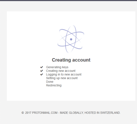 protonmail account creation