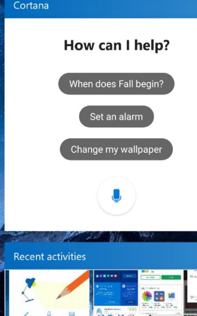 user feed for Android phone when Microsoft launcher is used