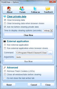 Preferences in Click&Clean