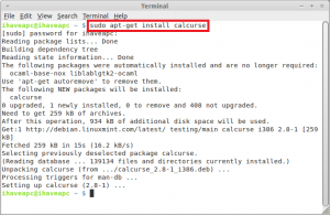 Installing calcurse in Linux Mint / Ubuntu