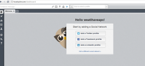 Adding social media networks to be monitored and used from within Hootsuite