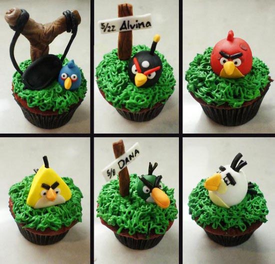 Angry Birds Cup Cakes For Gaming Geeks