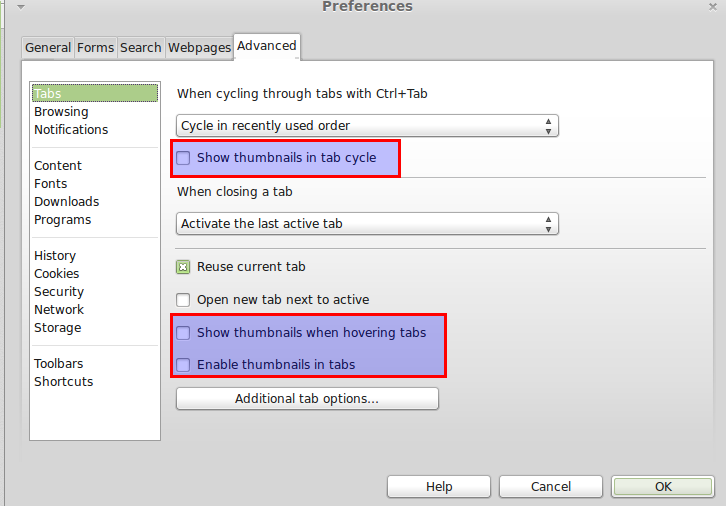 How To Turn Off Tab Preview In Opera I Have A PC