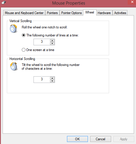 Change Mouse Scroll Wheel Settings In Windows 8 1 I Have A PC