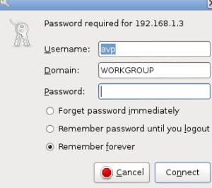User credentials for accessing shared folders on Windows