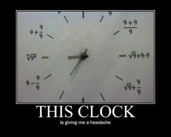 The math clock