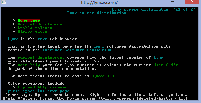 Lynx for Windows