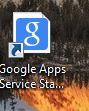 Internet shortcut on Windows desktop for Google Apps status dashboard