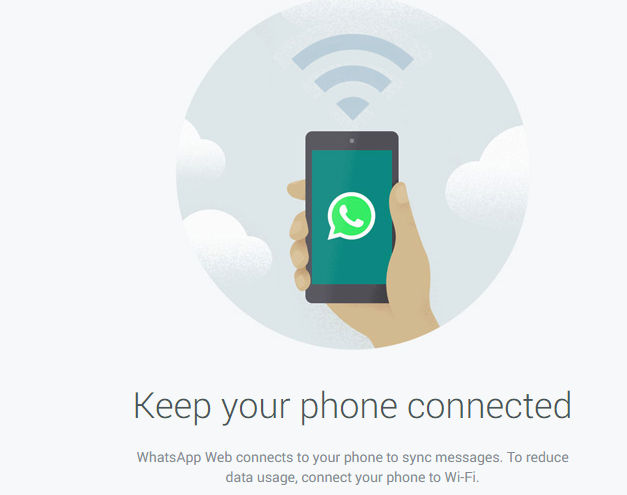 web version of whatsapp after signing from Windows Phone