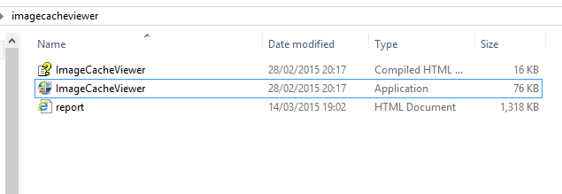 imagecacheviewer installation folder