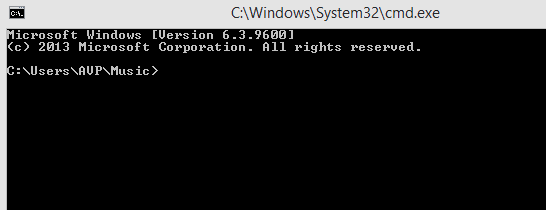 folder specific command prompt in Windows 8