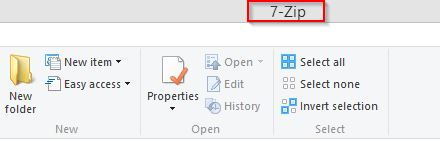 name of current folder in File Explorer