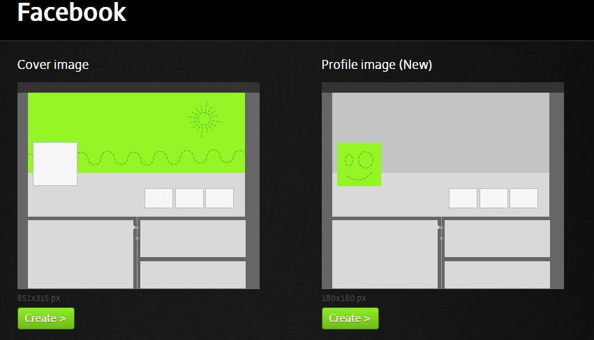 creating a cover image and a profile image for Facebook