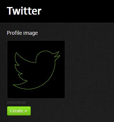 creating a Twitter profile image