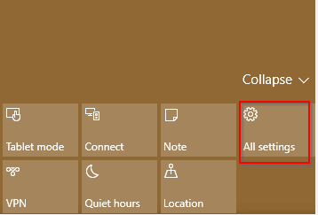 windows 10 action center