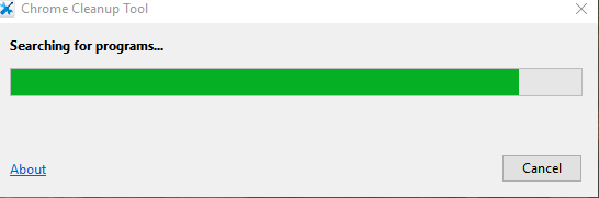 chrome cleanup tool scan