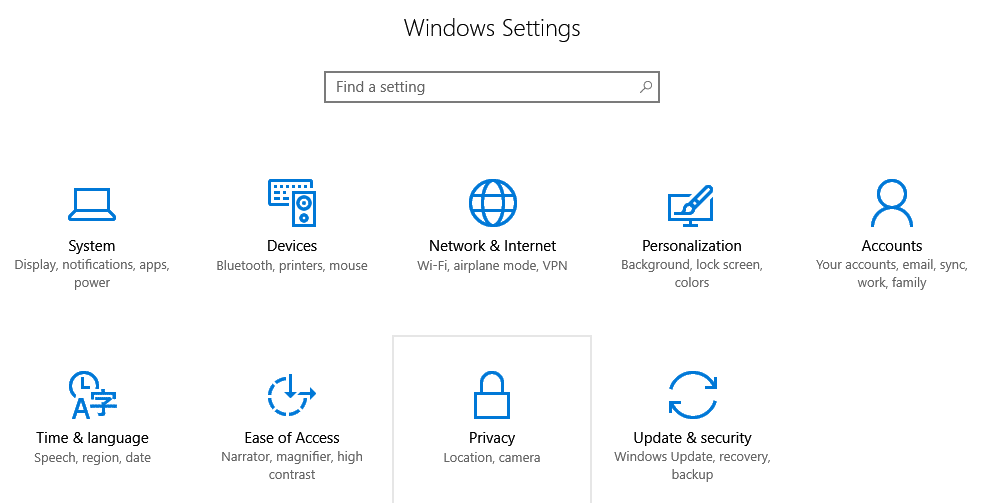 windows 10 keyboard shortcut for windows settings