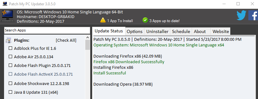 updating apps using patch my pc