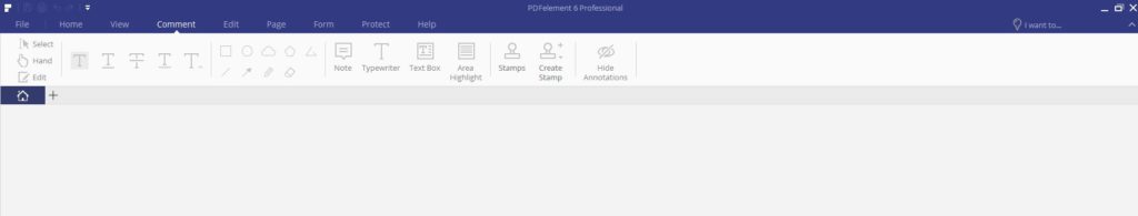 pdf editor interface in pdfelement 6 professional