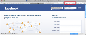 Logging in to Facebook with Prism-Facebook