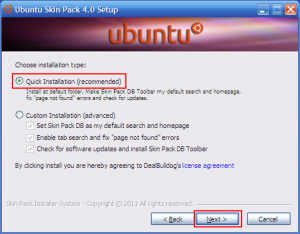 Ubuntu Skin Pack 4.0 for Windows XP SP3 setup