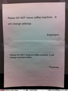 Engineers v/s physicists