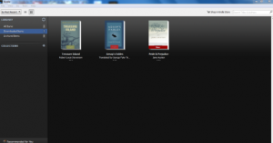 Kindle for PC main screen