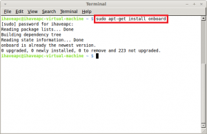 Installing on-screen keyboard in Linux Mint / Ubuntu
