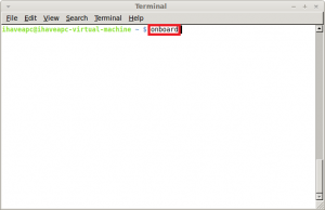 starting on-screen keyboard in Linux Mint / Ubuntu