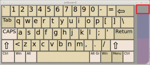 on-screen keyboard in Linux Mint / Ubuntu - alphanumeric keys