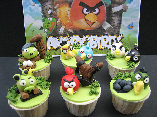Angry Birds Cup Cakes For Gaming Geeks