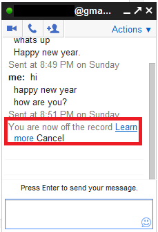 How To Do A 'Off The Record' Chat In Gmail