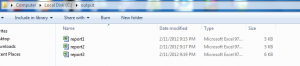 Converted PDF as Excel files