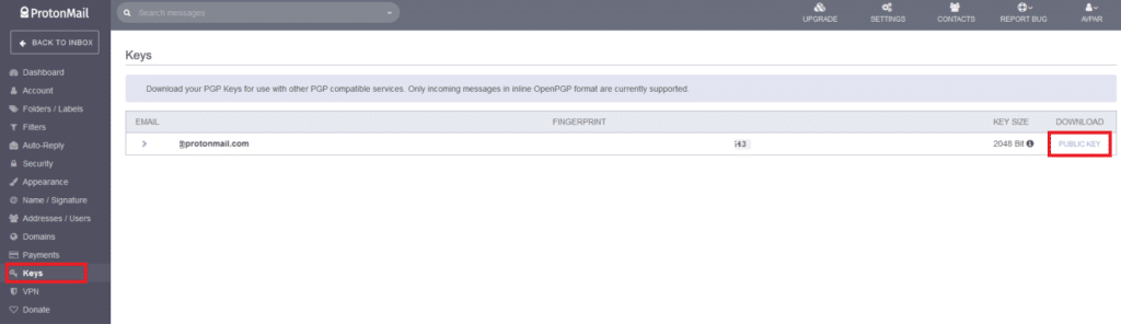 protonmail secure email